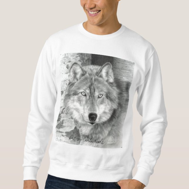 Wolf-Sweatshirt, Unisex - für Männer oder Frauen Sweatshirt (Vorderseite)