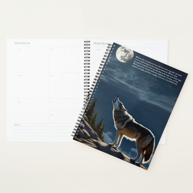 Wolf-Symbolismus-Kalender Planer (Anzeige)