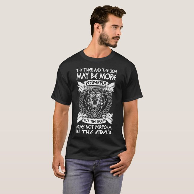 Wolf-T-Shirt, das der Wolf nicht im Circ T-Shirt (Vorne ganz)