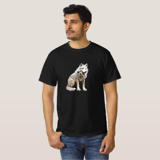 Wolf T - Shirt Mosaic Design