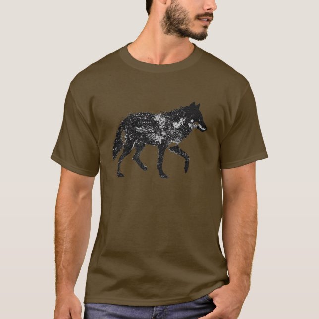 Wolf-T-Shirt T-Shirt (Vorderseite)