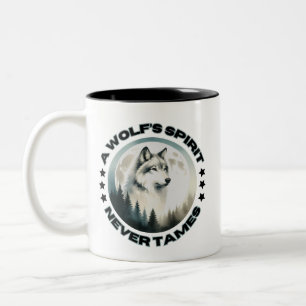 Wolf-Tasse Zweifarbige Tasse