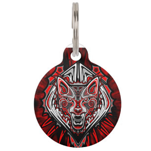 Wolf-Tätowierungs-Arthaida-Kunst-großer Haustiermarke