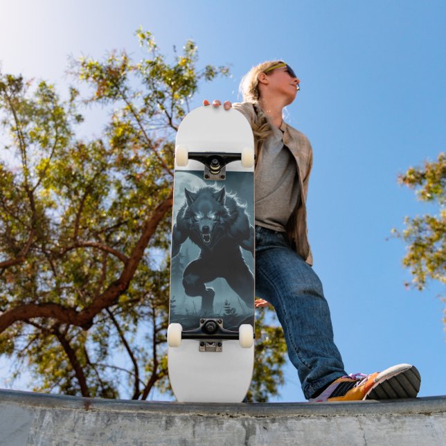 Wolf Themed Skateboard (Außenbereich 1)