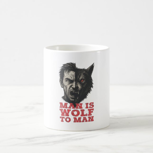 Wolf to Man Kaffeetasse (Mittel)
