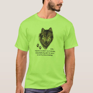 Wolf, Totem der Wölfe, Naturführer T-Shirt