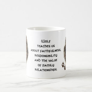 Wolf-Totem, Tierführer inspirierend Kaffeetasse