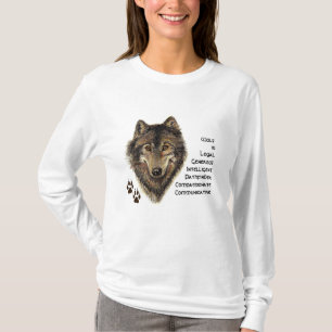Wolf-Totem, Tierführer inspirierend, Symbol T-Shirt