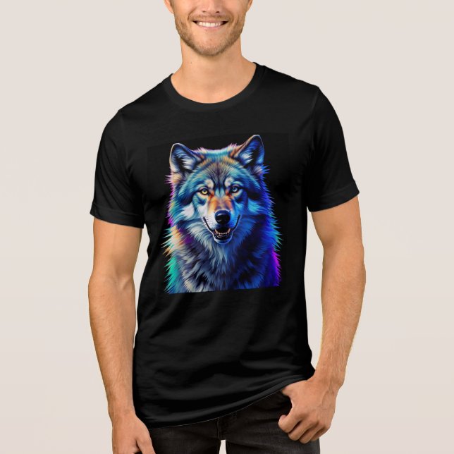 Wolf Tri-Blend Shirt (Vorderseite)