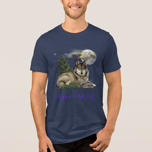 Wolf Tri-Blend Shirt (Vorderseite)