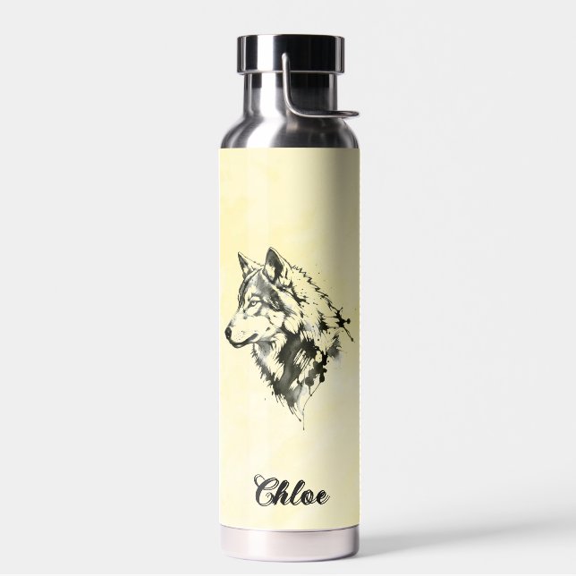 Wolf Trinkflasche (Links)
