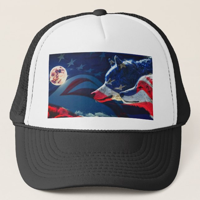 Wolf Truckerkappe (Vorderseite)