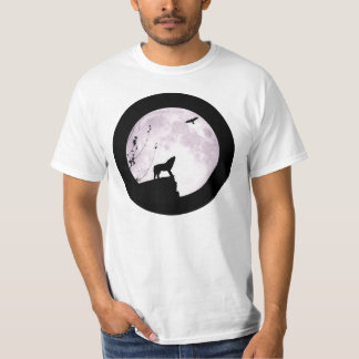 Wolf u. Adler - Vollmond-Shirt T-Shirt