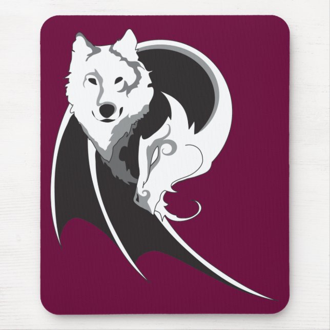 Wolf u. Drache Mousepad (Vorne)