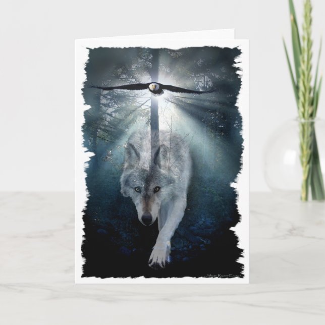 WOLF u. EAGLE-Tier-Reihe Karte (Vorderseite)