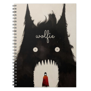 Wolf und die kleine rote Reithose Notizblock
