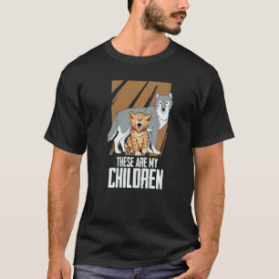 Wolf und eine Katze Wilde Tiere Wölfe Das sind me T-Shirt