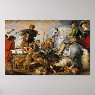 Wolf und Fox Hunt Poster