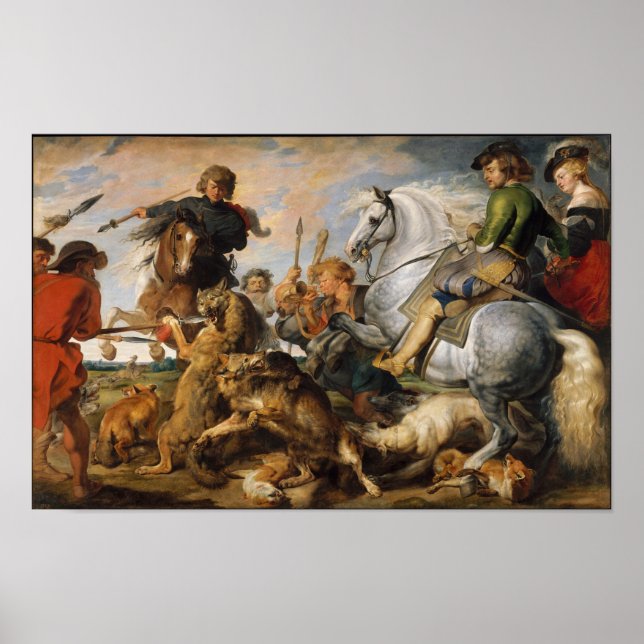Wolf und Fox Hunt Poster (Vorne)