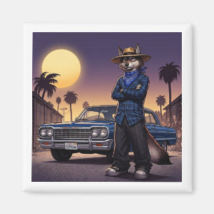Wolf und Lowrider Magnet
