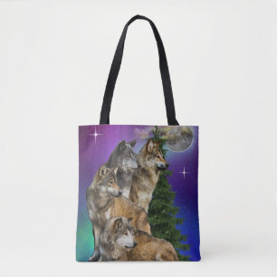 Wolf und Mond