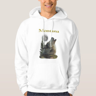 Wolf und Mond Hoodie