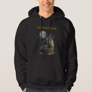 Wolf und Mond Hoodie