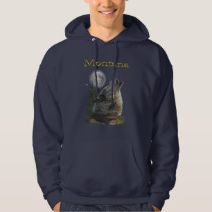 Wolf und Mond Hoodie