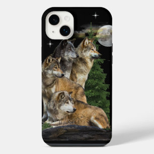 Wolf und Mond iPhone 14 Plus Hülle