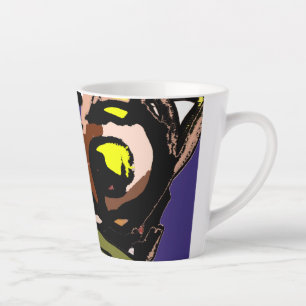 Wolf und Mond Milchtasse