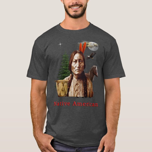 Wolf und Mond T-Shirt (Vorderseite)