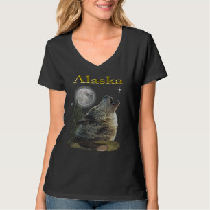 Wolf und Mond T-Shirt