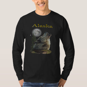 Wolf und Mond T-Shirt
