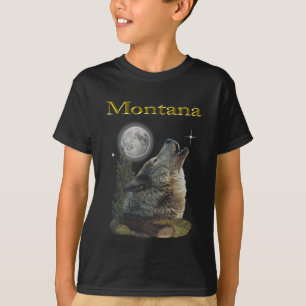 Wolf und Mond T-Shirt