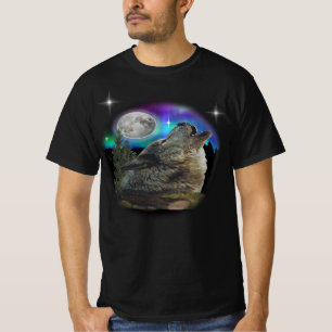 Wolf und Mond T-Shirt