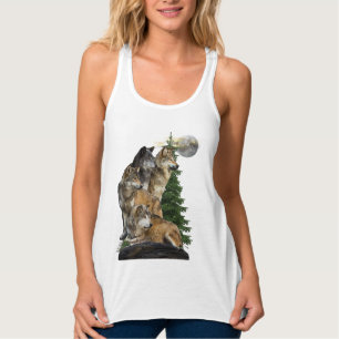 Wolf und Mond Tank Top