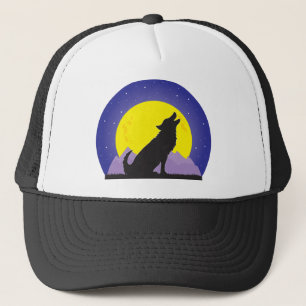 Wolf und Mond Truckerkappe