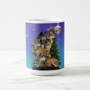 Wolf und Mond Verwandlungstasse