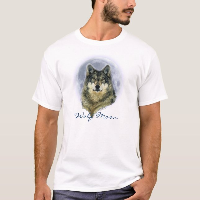 WOLF UND MOON T-Shirt (Vorderseite)