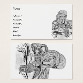 Wolf und Raven - Schwarz und Weiß