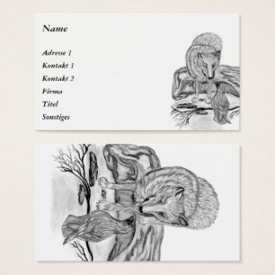 Wolf und Raven - Schwarz und Weiß