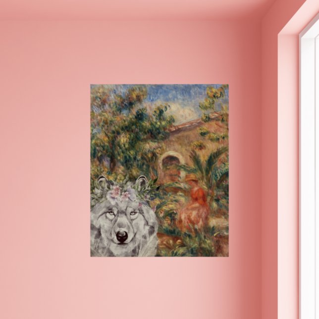 Wolf und Renoir's Farmhouse Malerei Poster (Von Creator hochgeladen)