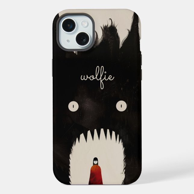 Wolf und Rotkäppchen iPhone Hülle (Rückseite)