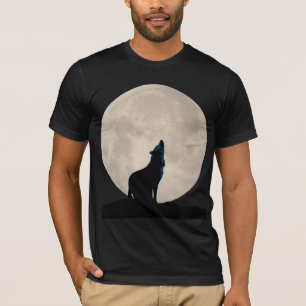 Wolf und Vollmond T-Shirt