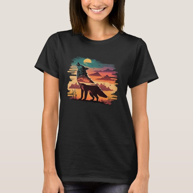 Wolf und Wölfe Männer Frauen Kinder 31 T-Shirt (Vorderseite)