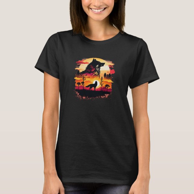 Wolf und Wölfe Männer Frauen Kinder 33 T-Shirt (Vorderseite)