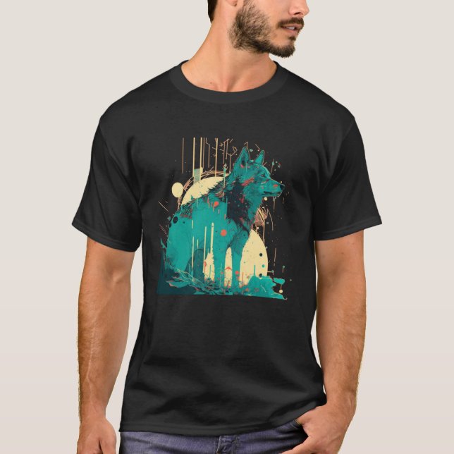 Wolf und Wölfe Männer Frauen Kinder T-Shirt (Vorderseite)