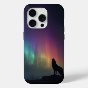 Wolf unter dem Nordlicht Case-Mate iPhone Hülle