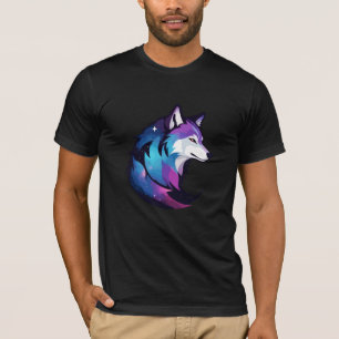 Wolf Vector Art Animal Modern Urban City Graphic T-Shirt