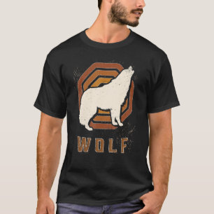 Wolf Vintag Retro Classic Animal Liebe T-Shirt